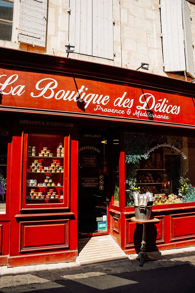 Façade boutique Saint-Rémy-de-Provence