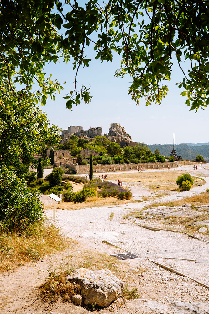 Vue sur le château des Baux-de-Provence